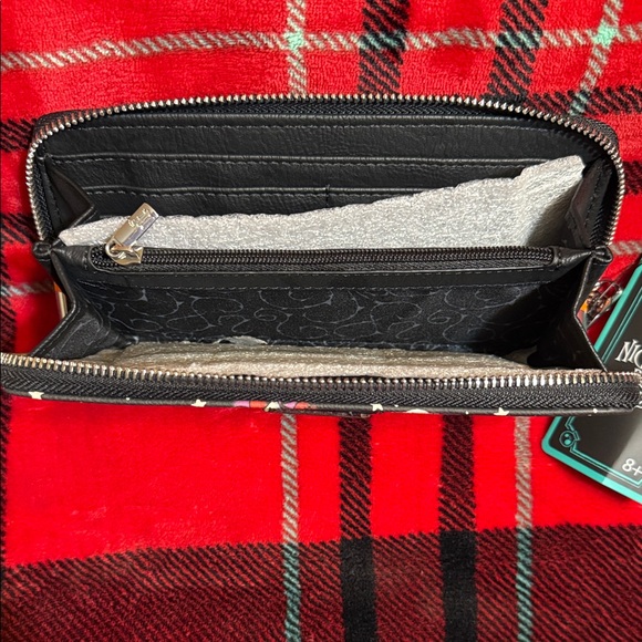 Loungefly The Nightmare Before Christmas Tattoo Art All Over Print Zip Wallet - Picture 3 of 5